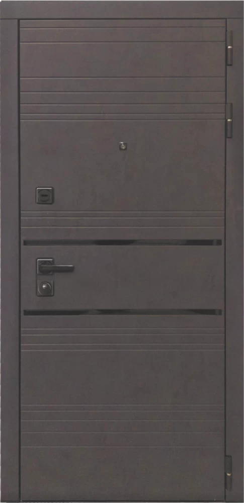 Входная дверь ДвериПРО L-43 Экошпон СБ-3 (16мм, капучино) DPRO196962 внешняя сторона