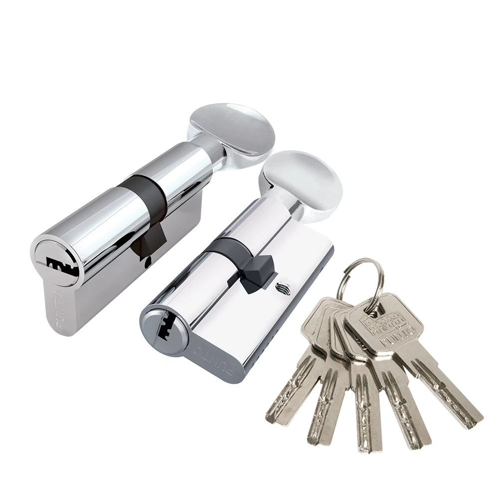 Фото Цилиндровый механизм Z3002Knob90(40+10+40) с вертушкой CP хром